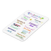 Magnet Flexible Tout sur moi Personnalisable Personnalité Amusant (Côté Gauche)