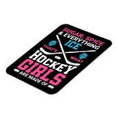 Magnet Flexible Toutes les filles de hockey sur glace (Côté Gauche)