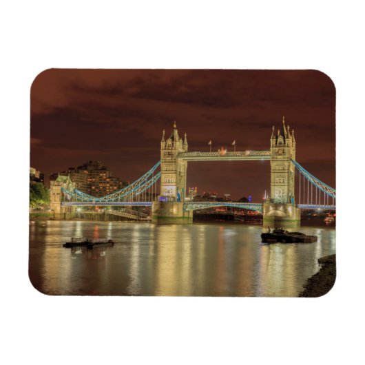 Magnet Flexible Tower Bridge la nuit, Londres (Horizontal)