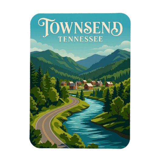 Magnet Flexible Townsend États-Unis (Vertical)