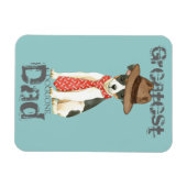 Magnet Flexible Toy Fox Terrier Papa (Horizontal)