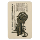 Magnet Flexible Tracteur 1889 de Birdsall's Steam Engine Traction (Vertical)