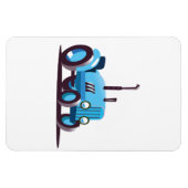 Magnet Flexible Tracteur bleu mignon (Horizontal)