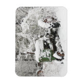 Magnet Flexible Tracteur couvert de neige (Vertical)