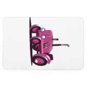 Magnet Flexible Tracteur Rose Mignon (Horizontal)