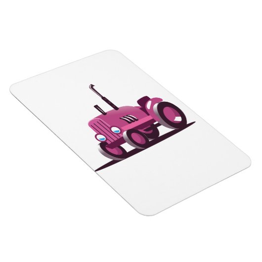 Magnet Flexible Tracteur Rose Mignon (Côté Droit)