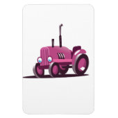 Magnet Flexible Tracteur Rose Mignon (Vertical)