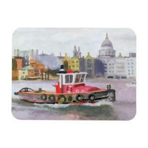Magnet Flexible Traction subite rouge passant St Pauls 1996