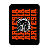 Magnet Flexible Tradition des Bulldogs d'Artesia (Vertical)