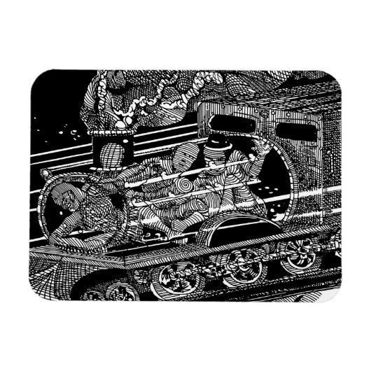 MAGNET FLEXIBLE TRAIN À VAPEUR (Horizontal)