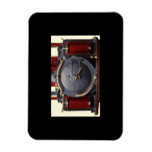 Magnet Flexible Train Bleu Et Rouge (Vertical)