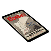 Magnet Flexible Train ferroviaire Vintage voyage Boston New Haven (Côté Droit)