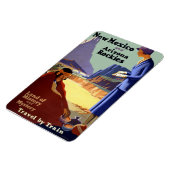 Magnet Flexible Train Travel New Mexico Arizona Holiday (Côté Gauche)