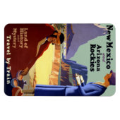 Magnet Flexible Train Travel New Mexico Arizona Holiday (Horizontal)