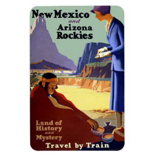 Magnet Flexible Train Travel New Mexico Arizona Holiday
