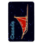 Magnet Flexible traîneau à chiens - Canada (Vertical)