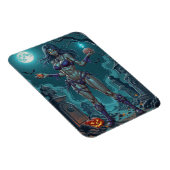 Magnet Flexible Traite d'Halloween ou ami Zombie w Cerveau (Côté Droit)
