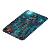 Magnet Flexible Traite d'Halloween ou ami Zombie w Cerveau (Côté Gauche)