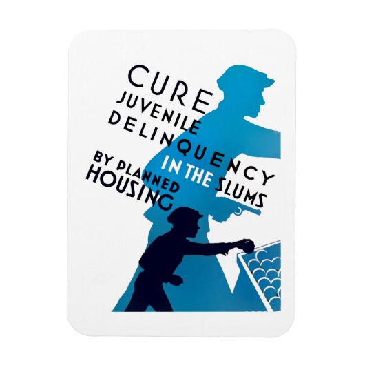 Magnet Flexible Traiter la délinquance juvénile dans les taudis (Vertical)