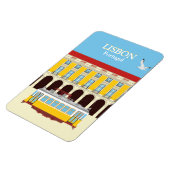 Magnet Flexible Tramway jaune de Lisbonne style vintage (Côté Gauche)