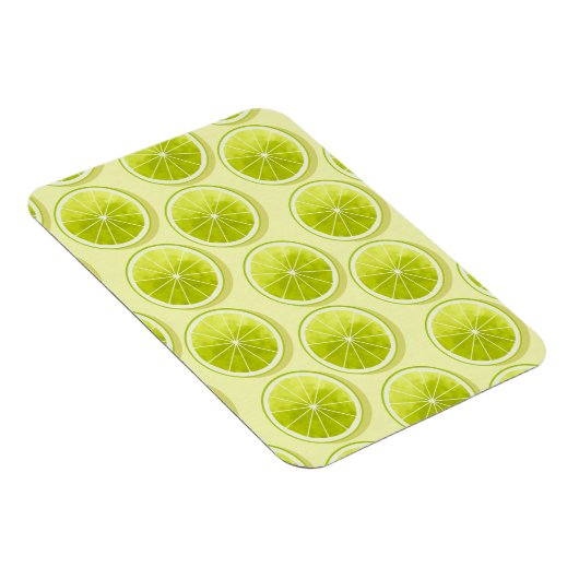 Magnet Flexible Tranches de chaux sur Jaune clair (Côté Droit)