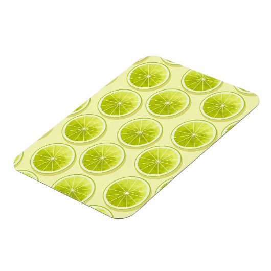 Magnet Flexible Tranches de chaux sur Jaune clair (Côté Gauche)