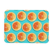 Magnet Flexible Tranches orange sur bleu (Horizontal)
