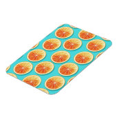 Magnet Flexible Tranches orange sur bleu (Côté Gauche)