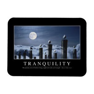 Magnet Flexible Tranquilité : Citation inspirée