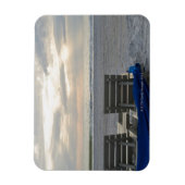 Magnet Flexible Transats sur la plage de St. Pete au coucher du so (Vertical)