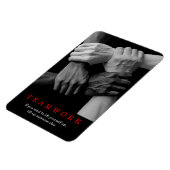 Magnet Flexible Travail D'Équipe Motivation Inspiration Citation M (Côté Gauche)