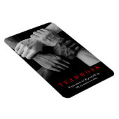 Magnet Flexible Travail D'Équipe Motivation Inspiration Citation M (Côté Droit)