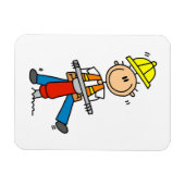 Magnet Flexible Travailleur de construction avec Jack Hammer Cadea (Horizontal)