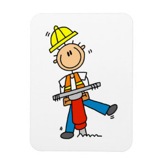 Magnet Flexible Travailleur de construction avec Jack Hammer Cadea