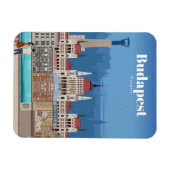 Magnet Flexible Travel Art Travel To Budapest (Horizontal)