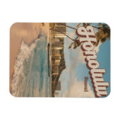 Magnet Flexible Travel Honulu, Hawaii cadeaux de plage tropicale (Horizontal)