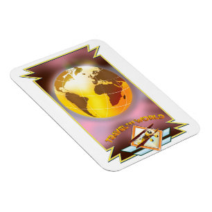 Magnet Flexible Travel the World Golden Globe