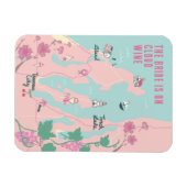 Magnet Flexible Traverse City Cloud Wine Bachelorette (Horizontal)