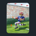Magnet Flexible Traverser la ligne d'objectif pour une touche<br><div class="desc">Entendez la foule rugir pendant qu'ils regardent leur footballeur préféré traverser la ligne de but pour un toucher ! Jay Throckmorton a peint cette scène dynamique. Achetez-en une copie pour vous-même ou offrez-la en cadeau au fan de football de votre vie !</div>