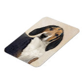 Magnet Flexible Treeing Walker Coonhound Peinture - Art original (Côté Gauche)