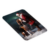 Magnet Flexible Trek Walker Coonhound Noël du Père Noël (Côté Droit)