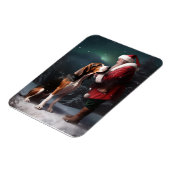 Magnet Flexible Trek Walker Coonhound Noël du Père Noël (Côté Gauche)