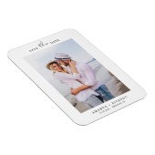 Magnet Flexible Trendy Minimum Photo Wedding Announcement (Côté Droit)
