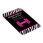 Magnet Flexible Trendy Pink et Black Dumbbell Personal Trainer (Côté Droit)