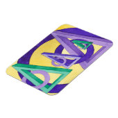 Magnet Flexible Triangles Abstraits (Côté Gauche)