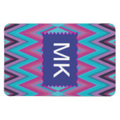 Magnet Flexible Tribal pourpre et Aqua (Horizontal)