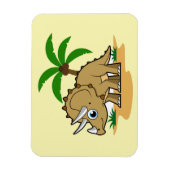Magnet Flexible Tricératops Dans Un Climat Tropical. (Vertical)