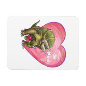Magnet Flexible Tricératops romantiques à moi (Horizontal)