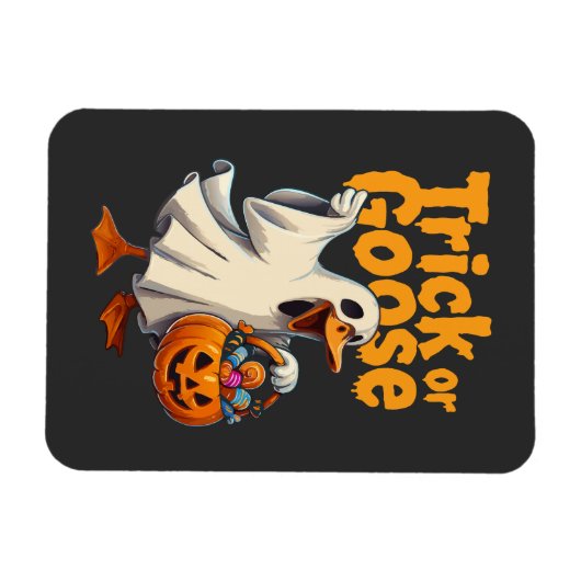 Magnet Flexible Trick or Goose Halloween Goose (Horizontal)