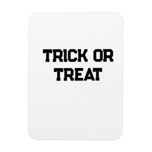 Magnet Flexible Trick ou. Traiter Halloween éffrayant noir simple